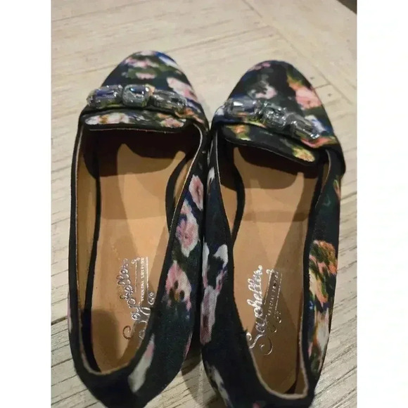 Seychelles Women's Floral Loafers 10 Multicolor Rhinestone Accent Cottagecore - Picture 6 of 12